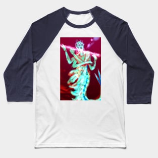 Fairy flute mermaid faerie shrimp multi arm goddess flautist glowing fantasy Baseball T-Shirt